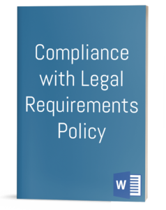 Compliance with Legal Requirements Policy