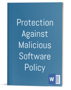 Protection Against Malicious Software Policy