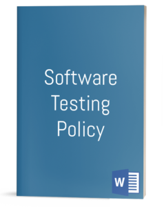 Software Testing Policy
