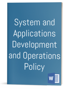 Systems & Applications Development and Operations Policy